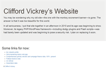 Tablet Screenshot of cliffordvickrey.com